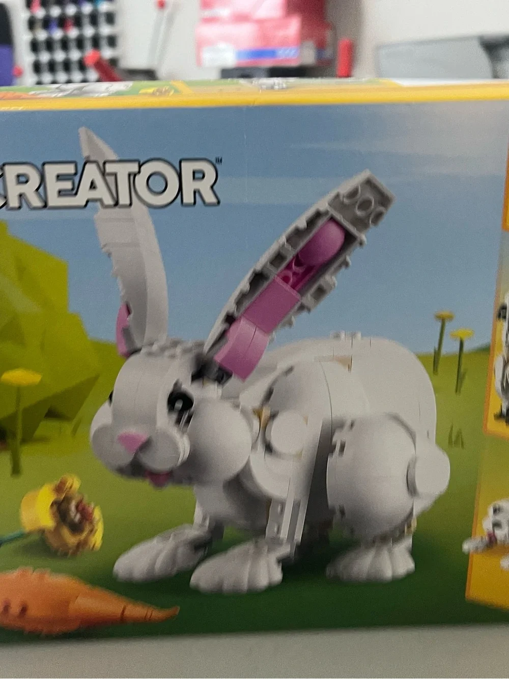 Lego Creator White and Pink Bunny Buildable Figure - Sealed - 8+